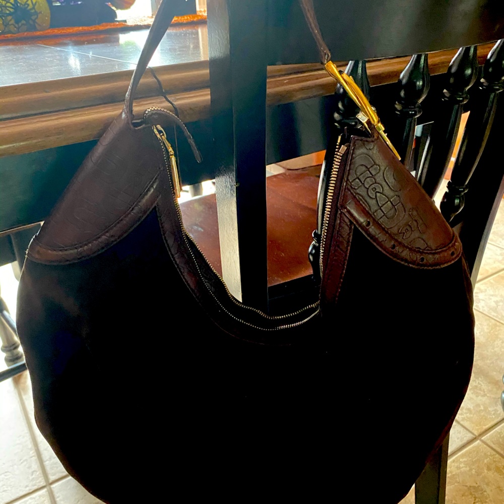 Gucci brown suede bag